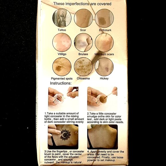 NEW!! EELHOE Tattoo Concealer, Scar Cover up Makeup Tattoo Cover Up, Waterproof - Picture 4 of 5